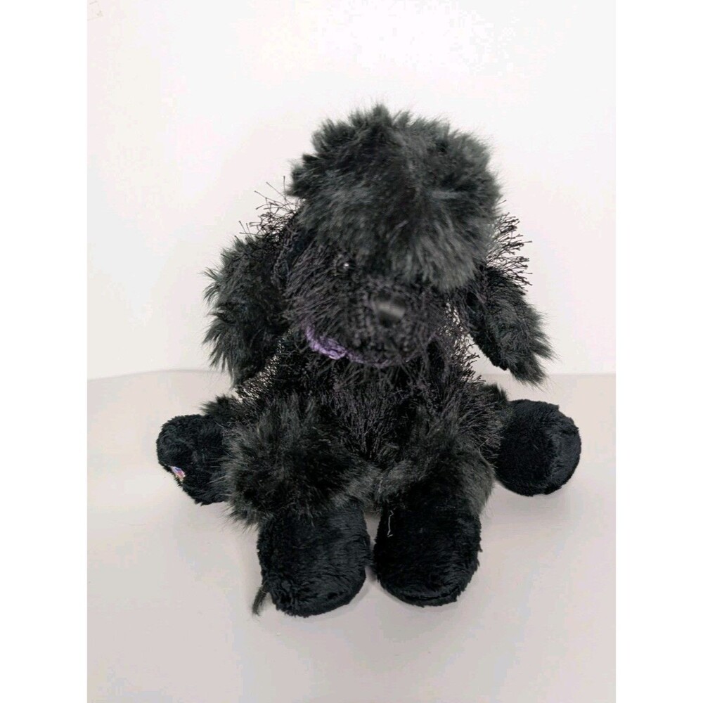 Ganz Webkinz Black Poodle Dog Plush Stuffed Animal Toy HM191 No Code 8" Puppy